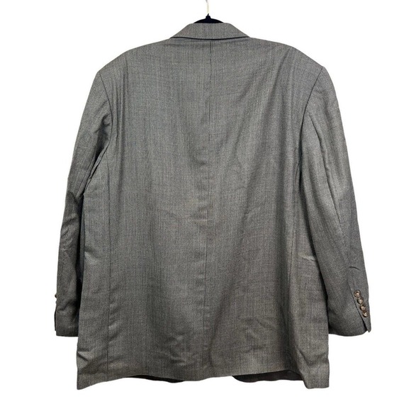 Oscar De La Renta Blazer Suit Sport Coat‎ Silk Wool Double Button Men Size 44R - Picture 6 of 7